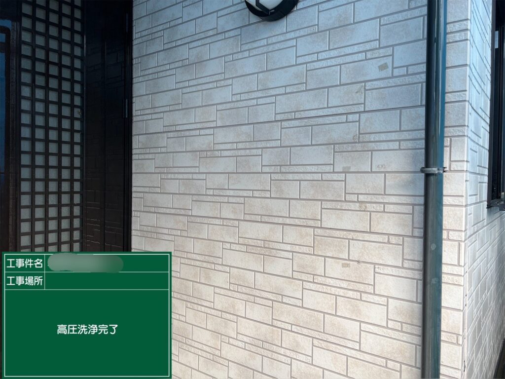 大阪市戸建外壁高圧洗浄完了