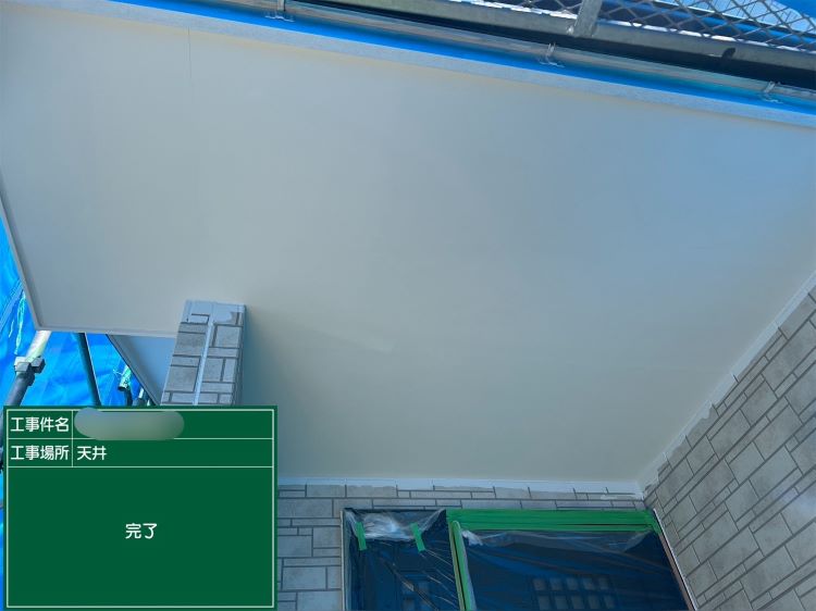 大阪市戸建軒天塗装完了
